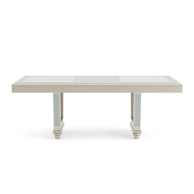Medlee Glam Grey Wood 7-Piece Dining Table Set by Furniture of America