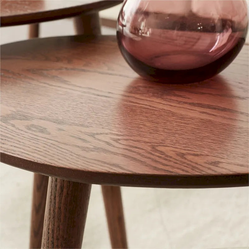 Center Table Low Table 100% Solid Oak Wood Top