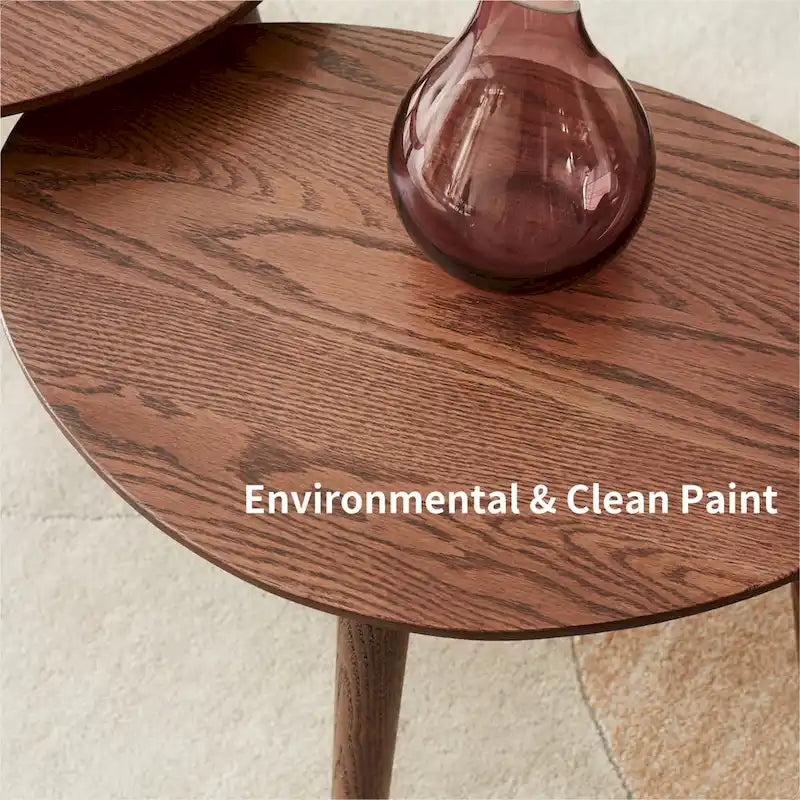 Center Table Low Table 100% Solid Oak Wood Top