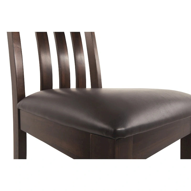 Haddigan Dining Room Chair - Set of 2 - Dark Brown