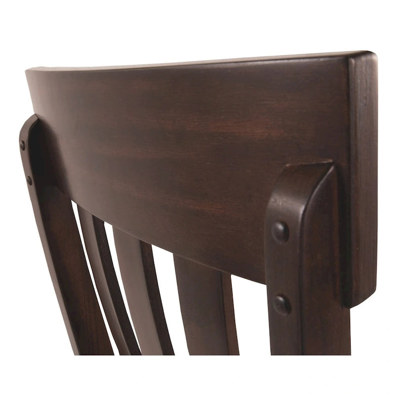 Haddigan Dining Room Chair - Set of 2 - Dark Brown