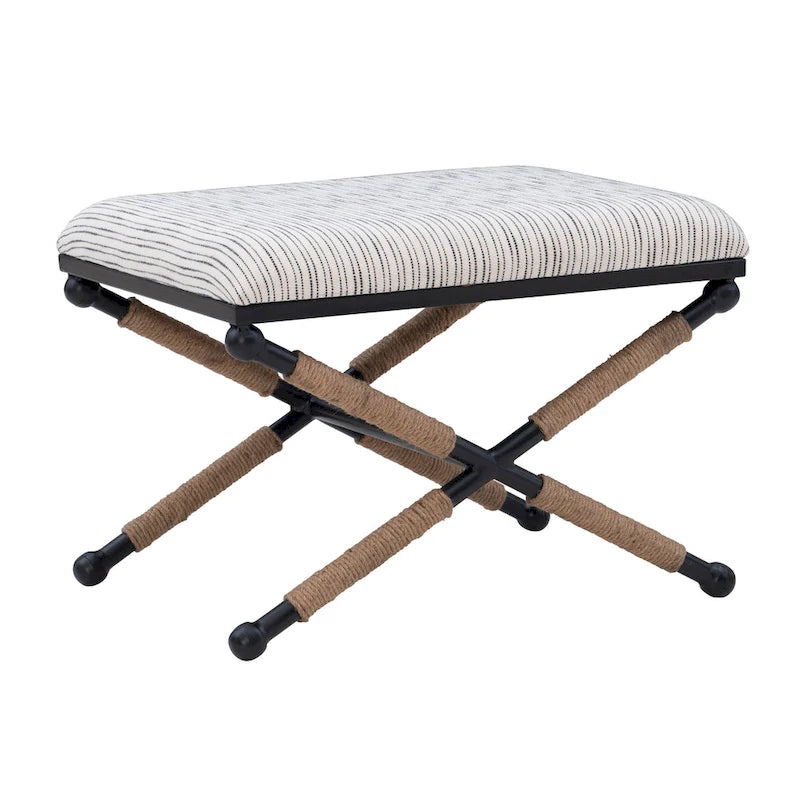 Ella Boho Campaign Accent Stool