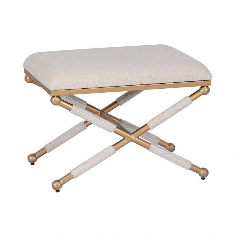 Ella Boho Campaign Accent Stool