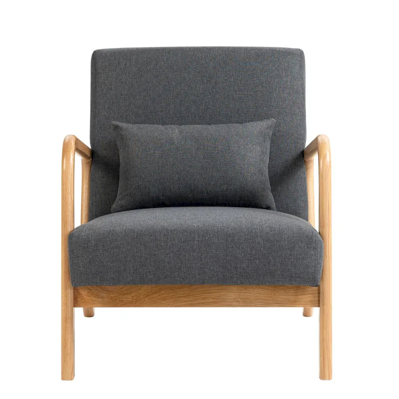 Upholstered Arm Chair with Cution Modern Side Accent Chairs - 25.8W x 28.7H x 32.3D