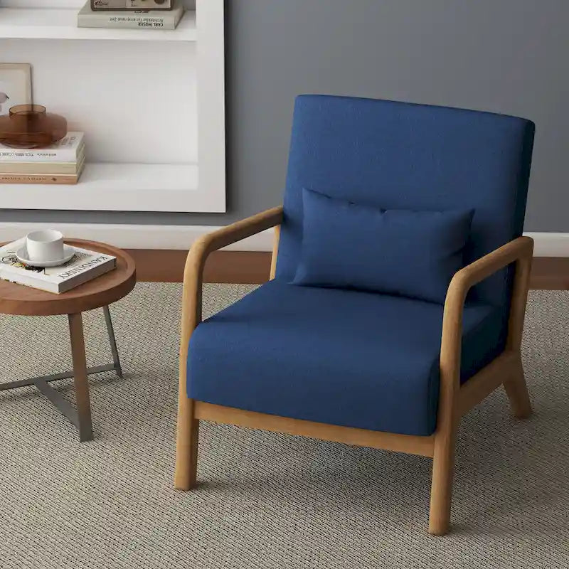 Upholstered Arm Chair with Cution Modern Side Accent Chairs - 25.8W x 28.7H x 32.3D