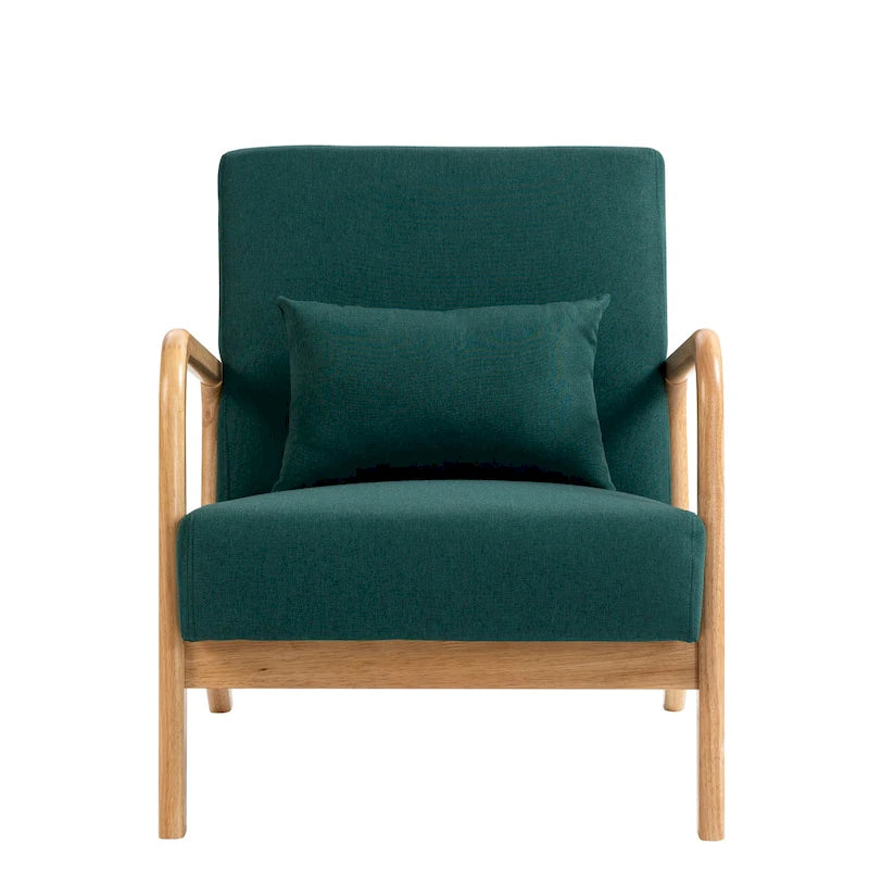 Upholstered Arm Chair with Cution Modern Side Accent Chairs - 25.8W x 28.7H x 32.3D