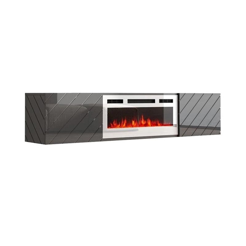 Luxe WH-EF Wall Mounted Electric Fireplace Modern 72 TV Stand