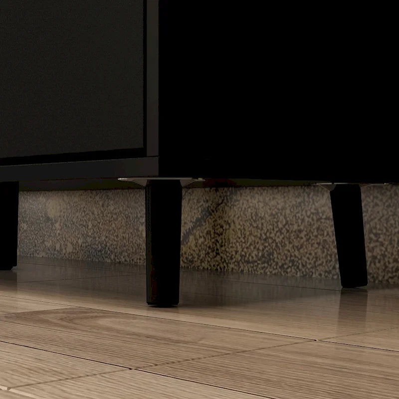 Ambient Electric Fireplace and Durable TV Stand Energy Efficient