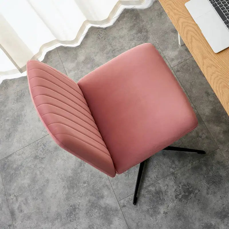 Adjustable 360 Swivel Office Chair With Black Foot