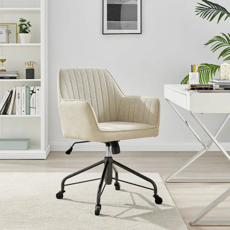 Thompson Fabric Swivel Office Arm Chair