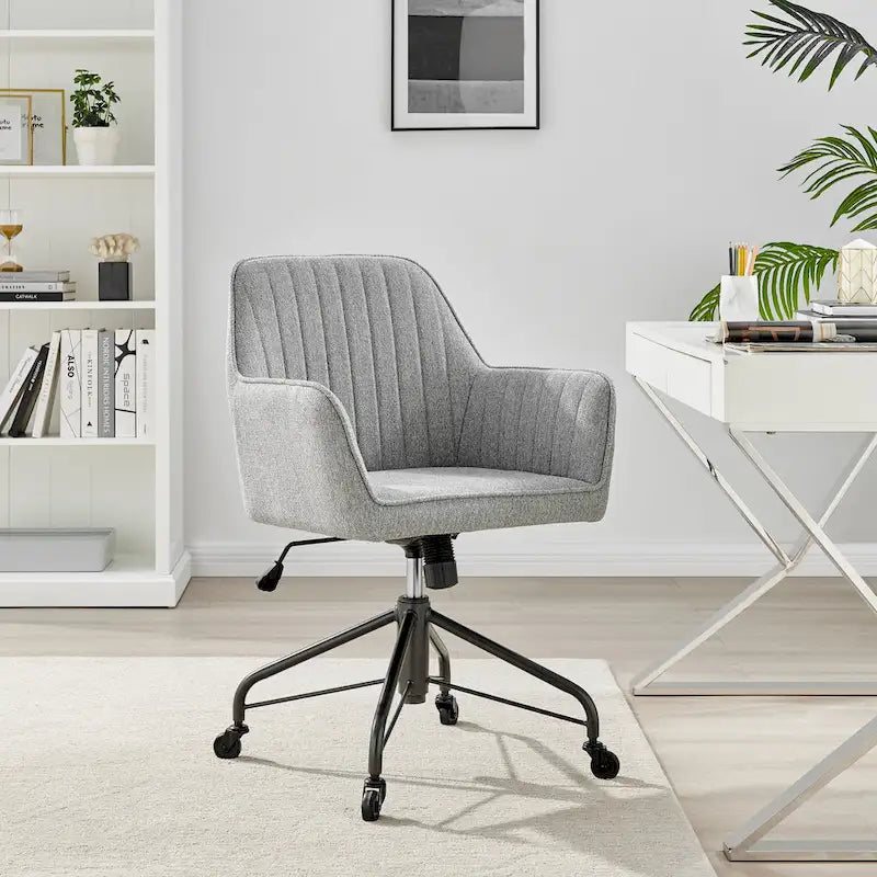 Thompson Fabric Swivel Office Arm Chair