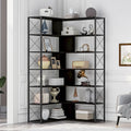 L-Shaped Corner 7-Tier Bookcase