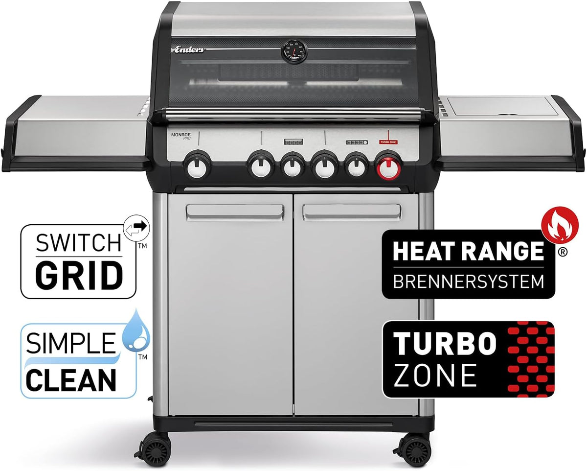 Produktbild: Enders® Gasgrill Monroe Pro 4 SIKR Turbo – Frontansicht