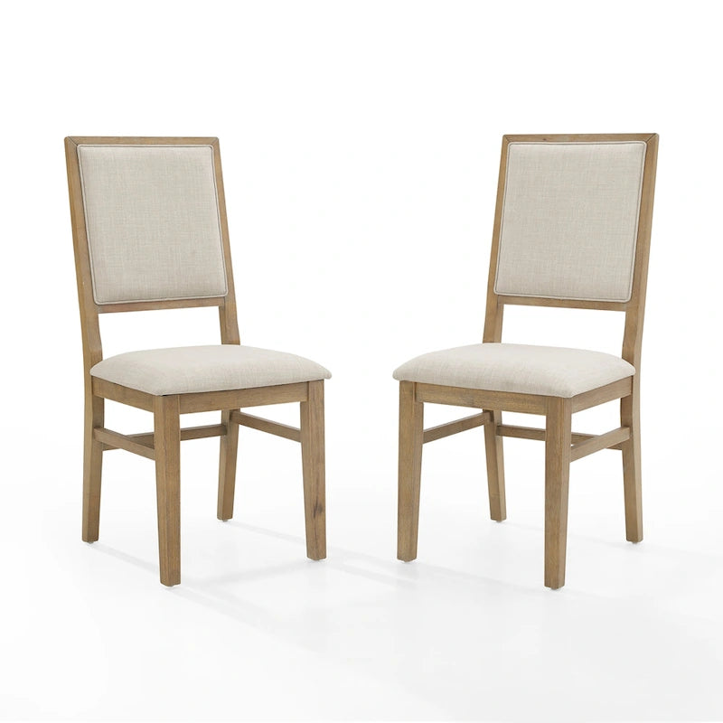 Joanna 2Pc Upholstered Back Chair Set - 18.25 W x 21 D x 39.88 H