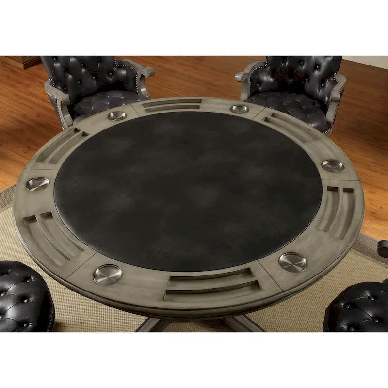 Nami Traditional Grey Solid Wood Game Table by Furniture of America