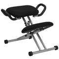 Ergonomic Kneeling Office Chair with Handles in Fabric