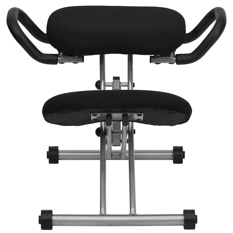 Ergonomic Kneeling Office Chair with Handles in Fabric