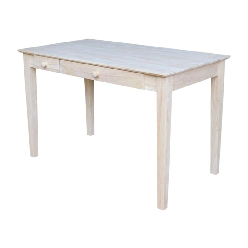 Wooden Computer Desk with Flip Down Drawer