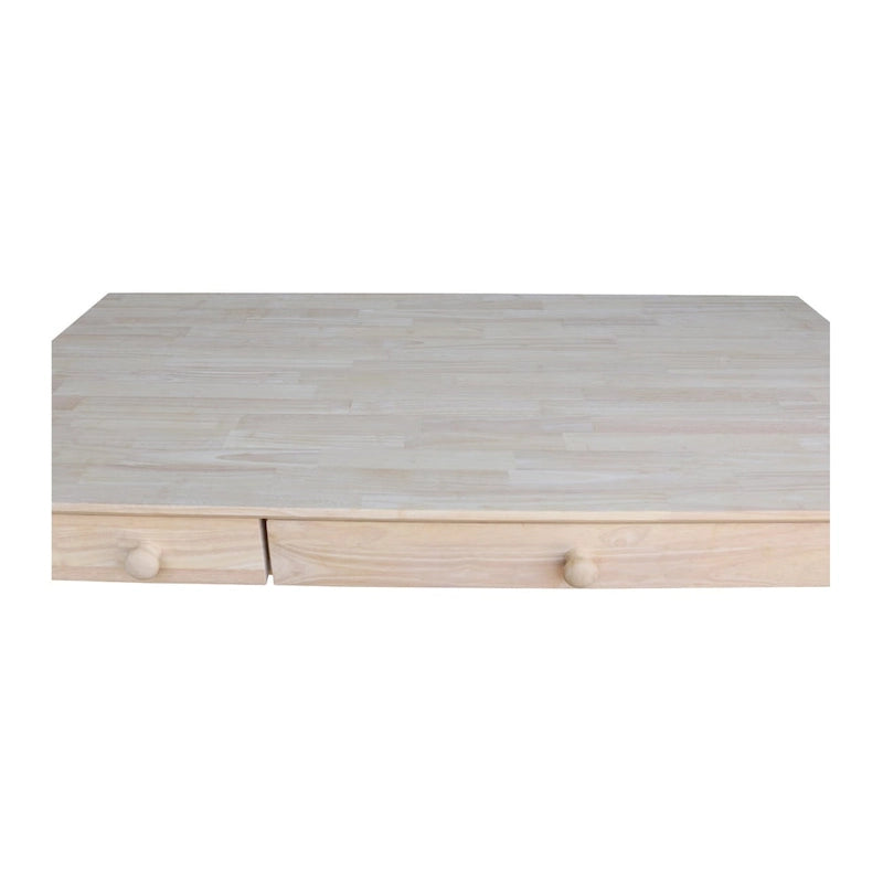 Wooden Computer Desk with Flip Down Drawer