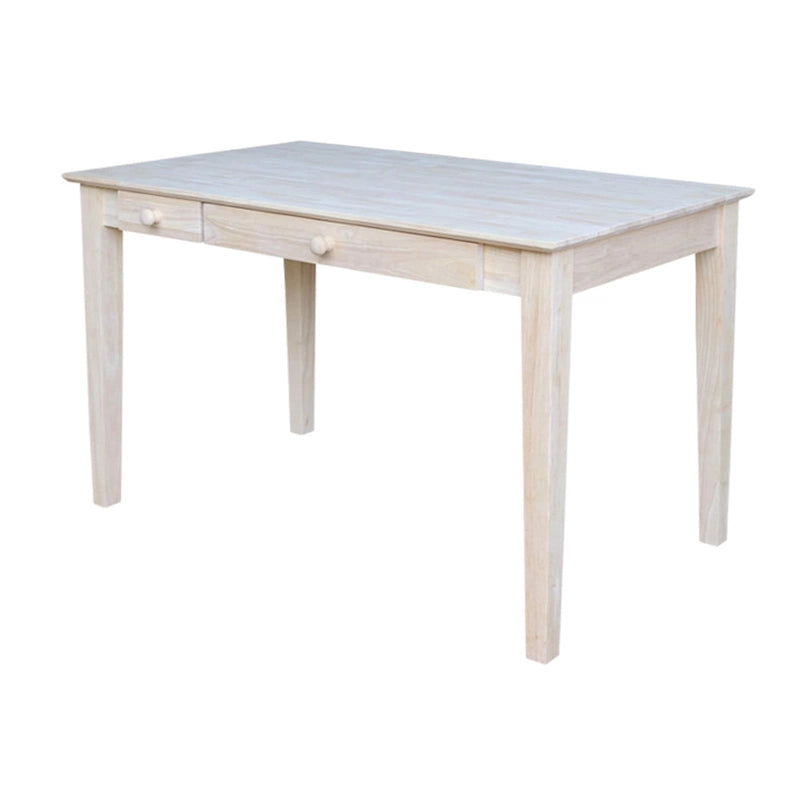 Wooden Computer Desk with Flip Down Drawer