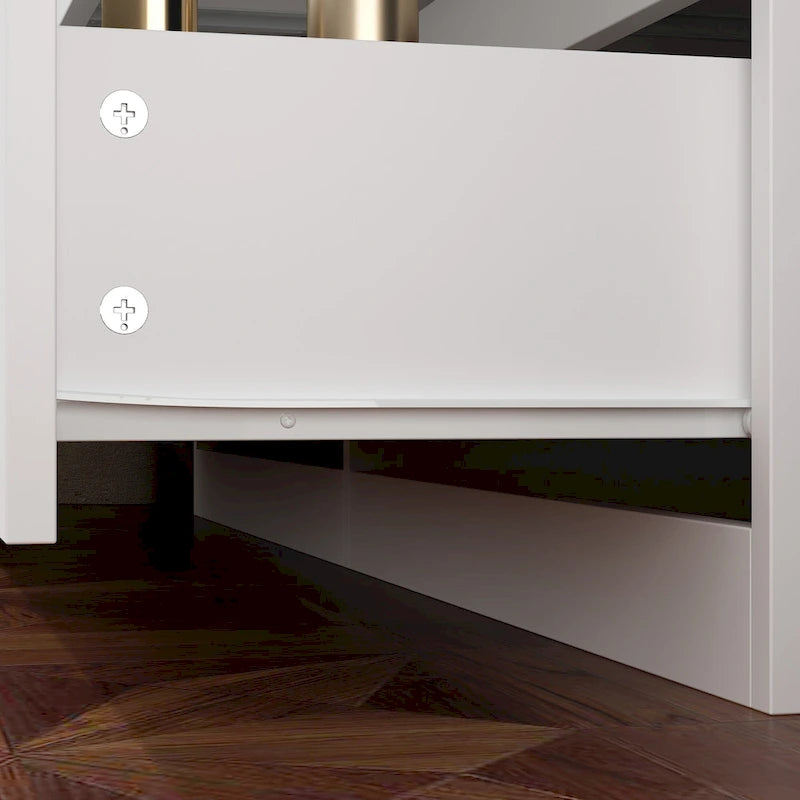 Office Desk: Expandable & Convertible with Ample Drawer Space Dresser