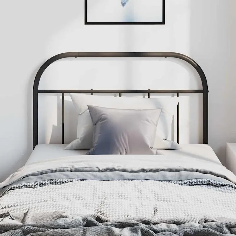 vidaXL 38.2 Inch Metal Headboard, Farmhouse Rustic Headboard Only