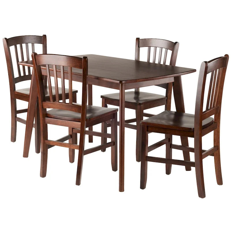 Shaye Dining Table with Slat-back Chairs