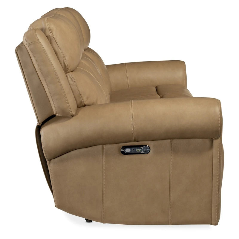 Hooker Furniture SS103-PHZ3-OBERON-POWER-SOFA Oberon 89 Wide Leather