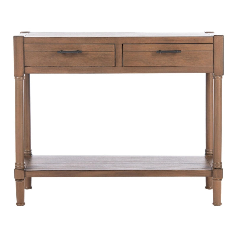 SAFAVIEH Phillis 2-Drawer Console Table - 35.5 W x 13 L x 29.5 H - 36Wx13Dx30H
