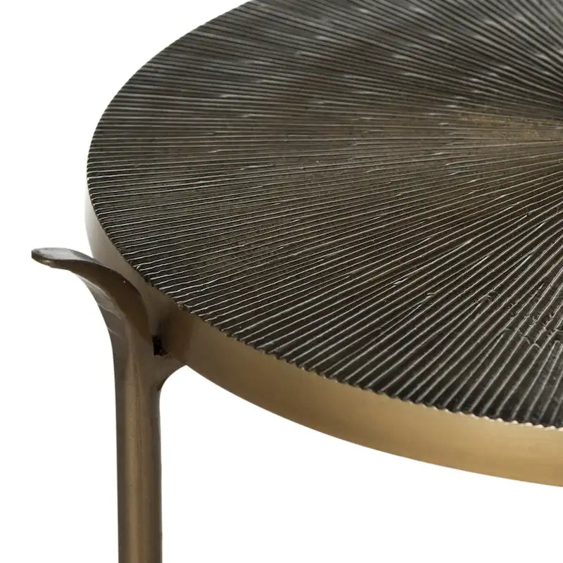 SAFAVIEH Jerrie Brass Side Table - 14 x 14 x 31.5 - 14Wx14Dx32H
