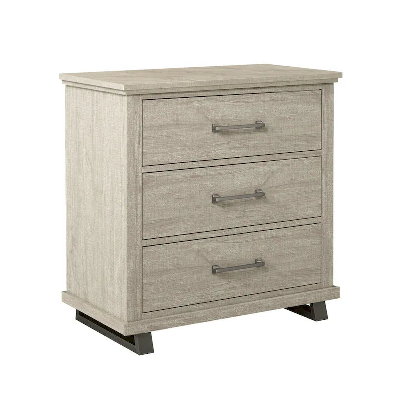 Farmhouse 4-Piece Bedroom Set - 2 Nightstand, 1 Chest and 1 Dresser