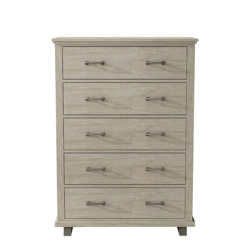 Farmhouse 4-Piece Bedroom Set - 2 Nightstand, 1 Chest and 1 Dresser