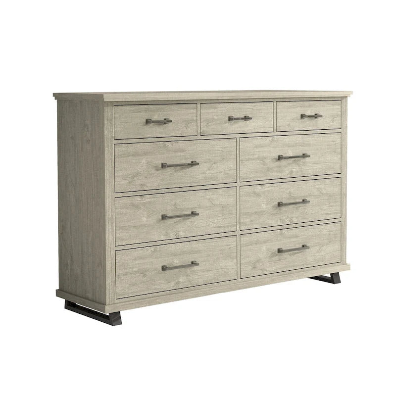 Farmhouse 4-Piece Bedroom Set - 2 Nightstand, 1 Chest and 1 Dresser