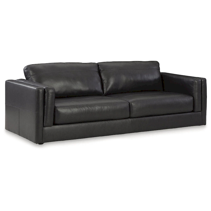 Signature Design by Ashley Amiata Onyx Sofa - 96W x 41D x 35H