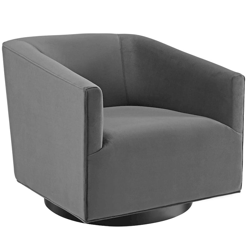 Twist Swivel Performance Velvet Upholstery Chair (Set of 2)