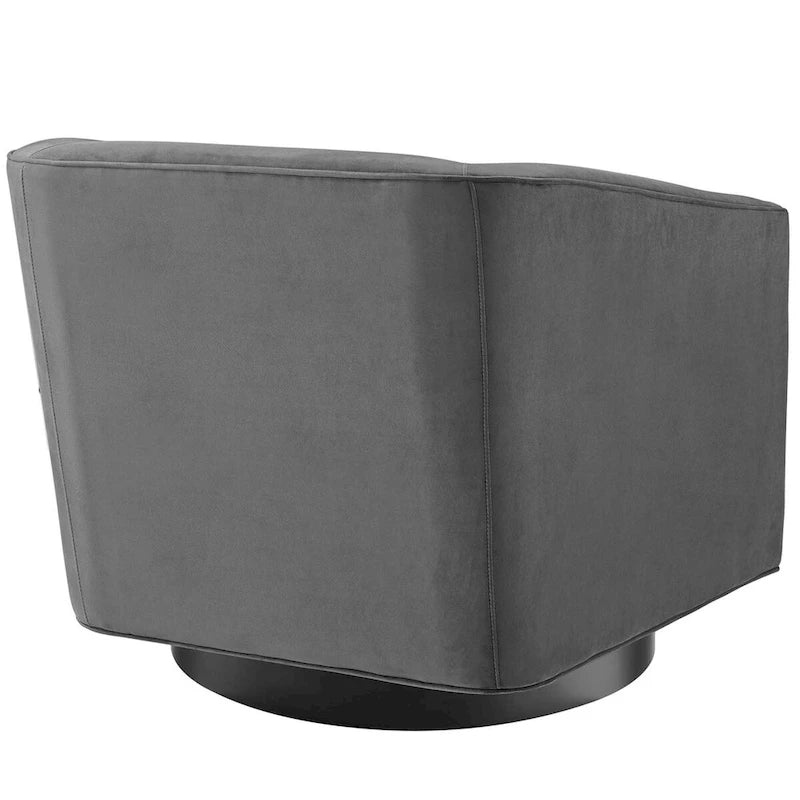 Twist Swivel Performance Velvet Upholstery Chair (Set of 2)