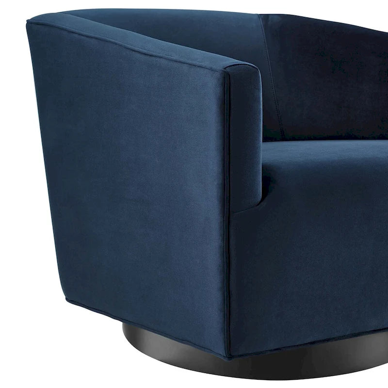 Twist Swivel Performance Velvet Upholstery Chair (Set of 2)