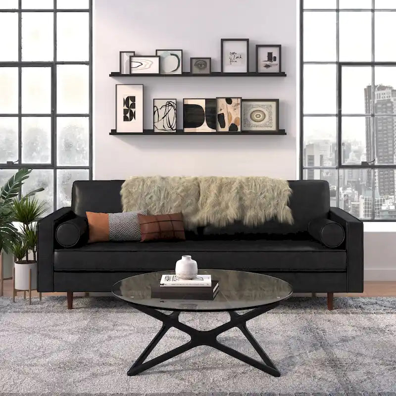 Zander Genuine Leather Sofa