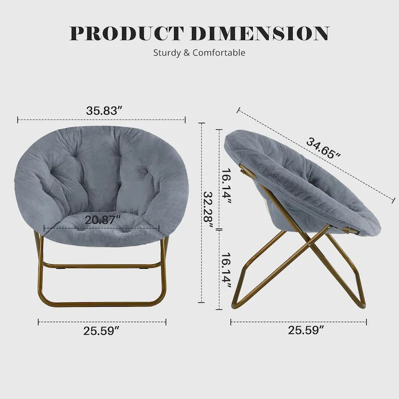 Comfy Linen Button Tufted Upholstered Accent Chair, Reading Armchair Sofa for Living Room, Bedroom