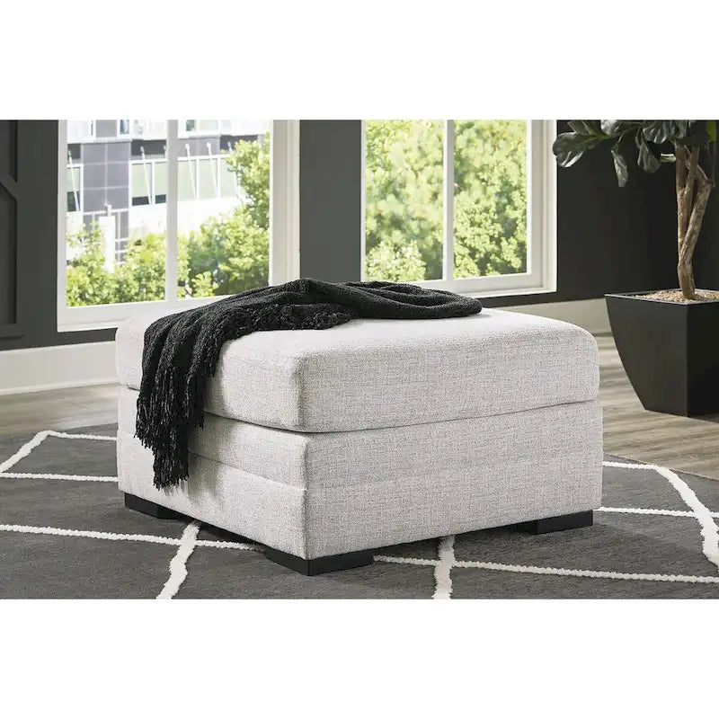 Signature Design by Ashley Koralynn Off White Oversized Accent Ottoman