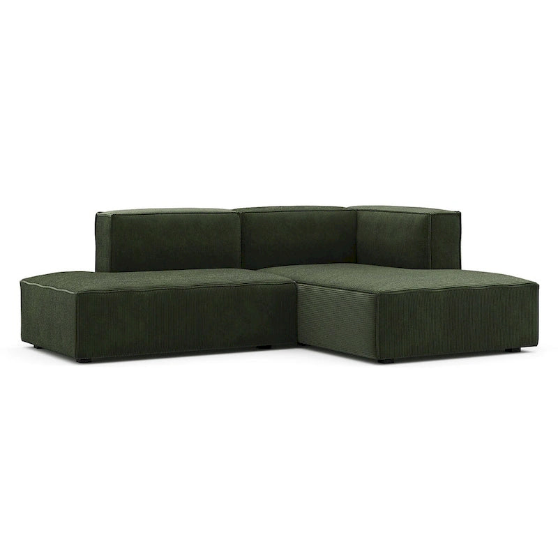 Rye Studio Deep Seat Modular Small Chaise Sectional, 2 Piece