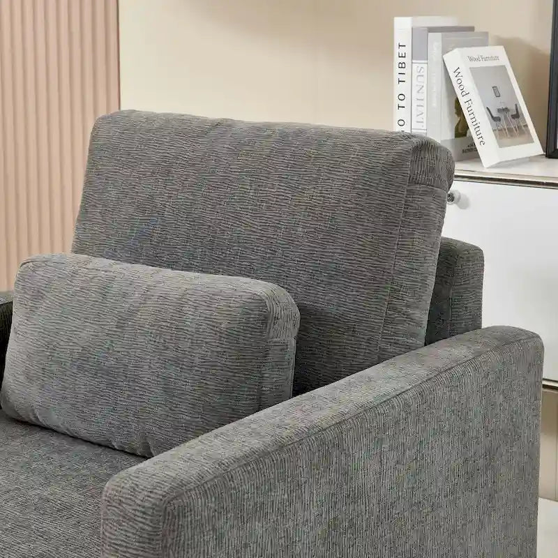 Modern Chenille Accent Chair Armchair for Living Room