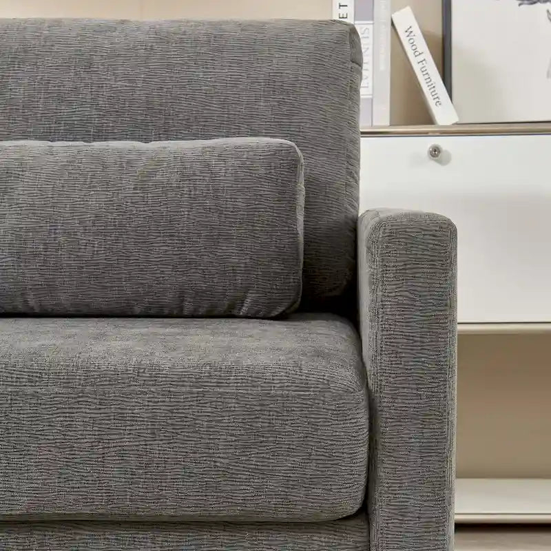Modern Chenille Accent Chair Armchair for Living Room