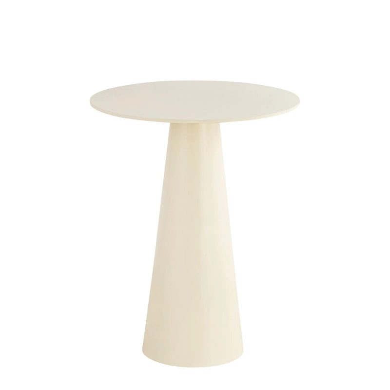SAFID White Finished Side Table