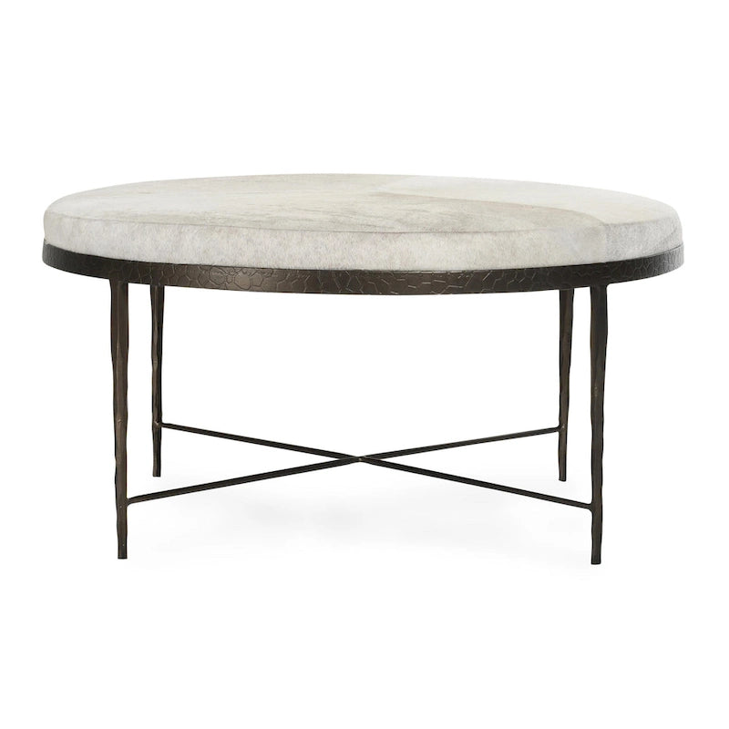 Classic Home Bose Leather Hide Coffee Table
