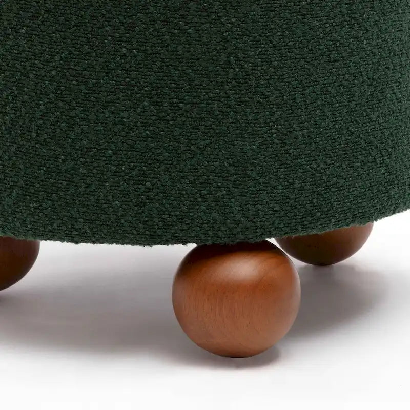 Jaine Boucle Upholstered Stool