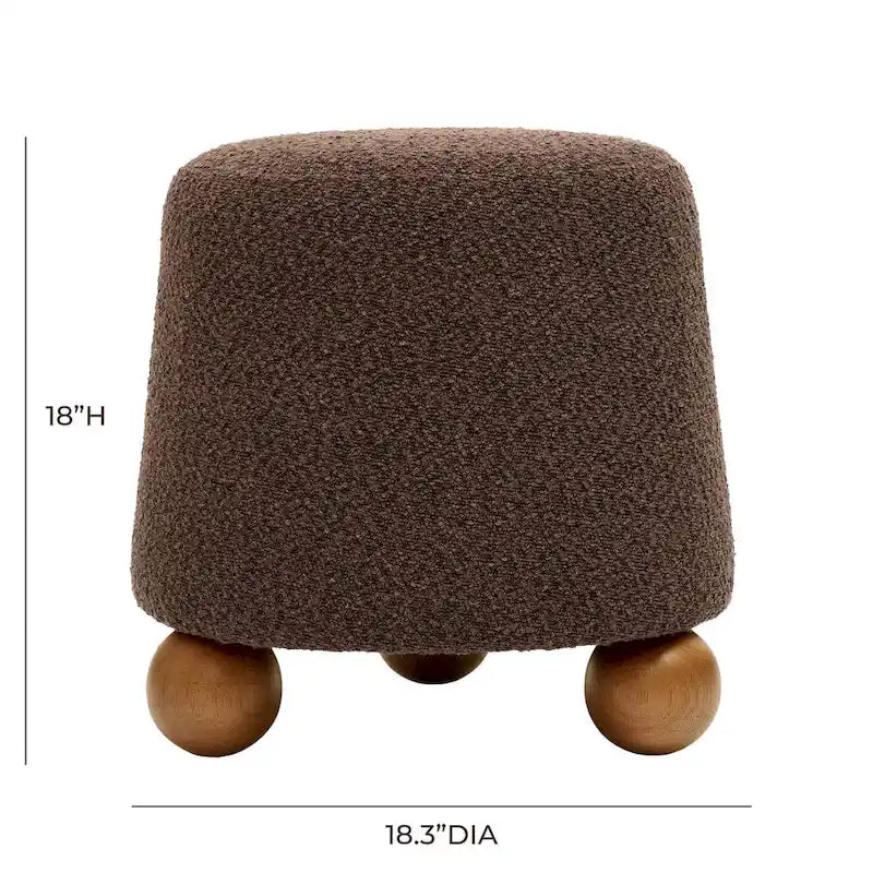 Jaine Boucle Upholstered Stool