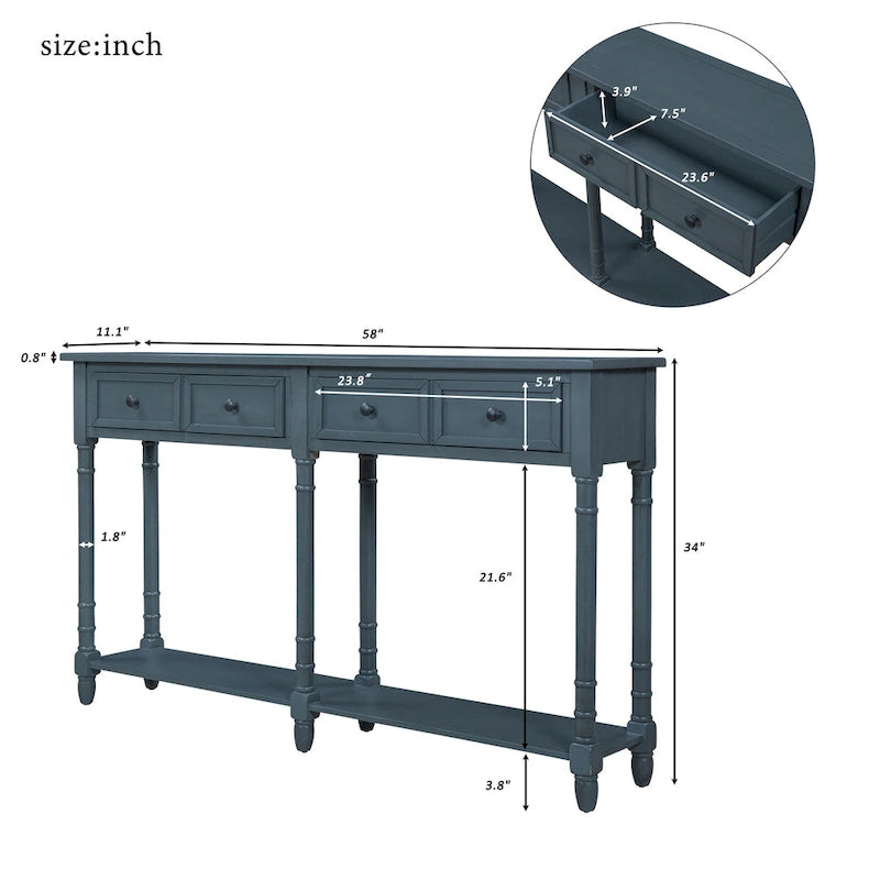 Sofa Table Easy Assembly