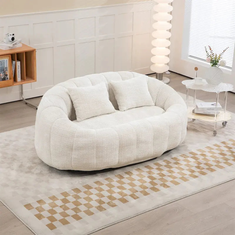 Chenille Bean Bag Chair Lazy Sofa