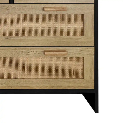 4 Drawers Rattan Cabinet